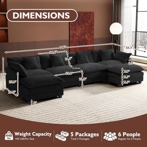 Cama Modular de Tela de Combinación Libre, Sin Ensamblaje, Venta Caliente Transfronteriza, Fábrica de Origen Foshan - Product Image 2