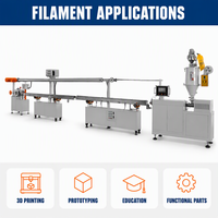 Ligne d'extrusion de filament pour imprimante 3D FDM à vis simple, contrôlée par PLC, haute vitesse, tolérance de 0,03 mm, 20-25 kg/h, PLA PETG ABS