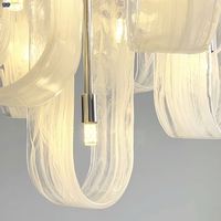 Lustre LED en forme de U, design personnalisable en acier inoxydable pour salle à manger, salon, intérieur, hauteur réglable, idéal pour hôtel