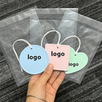Pendentif de voiture personnalisé en forme de dessin animé, désodorisant Kawaii avec emballage en papier argenté