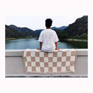 2024 Hot Style <strong>Custom</strong> Cotton New Geometric Fashionable Vintage <strong>Large</strong> Woven Blanket Super Soft Reversible <strong>Tapestry</strong> Throws Blanket - Product Image 2