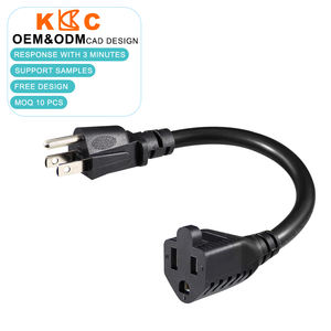 5-15R удлинитель 1 фут кабель переменного тока Шнур питания 18Awg оригинальный 5-15P Nema - Product Image 1