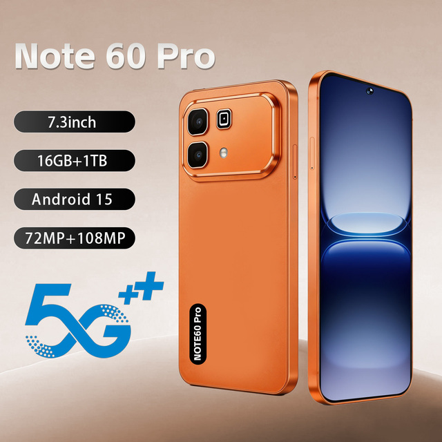 Affordawble Note 60 Pro Long Battery Phone 7" 16GB 1TB 108MP Cam 8000mAh 5G Fast Charging Wholesale Bulk OEM Global Version CE