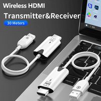 1080P 30M draadloze video-audiozender-ontvanger-extender voor tv-box, monitor, projector, pc. Gemaakt in China.