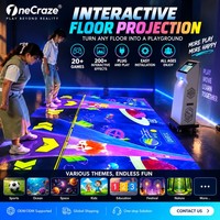 Système de jeu sportif AR à projection au sol, projecteur de sol interactif tout-en-un à écran tactile pour centre de jeux intérieur