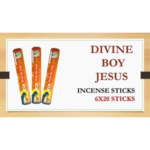 Coni di Incenso DIVINE BOY JESUS, Incenso Artigianale Premium di Legno di Agar e Muschio, Incenso di Franchincenso per Casa, Spa e Scopi Religiosi, Origine Messico - Product Image 1