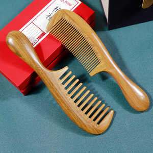 Sandalwood Massage <b>Comb</b> <b>Wide</b> Tooth Wooden Hair <b>Comb</b> For Long Hair Women Home Use 15-20CM - Product Image 2