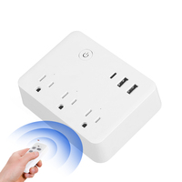 Prise de courant à télécommande standard américaine pour usage domestique et professionnel avec ports USB et prises