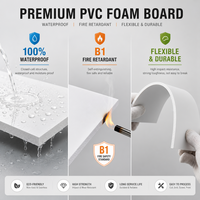 Plaque de mousse PVC 1220x2440mm 3mm 5mm 8mm 10mm 18mm pour enseignes publicitaires intérieures, panneaux d'exposition et panneaux de meubles