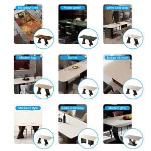 Luxury Marble Dining <strong>Table</strong> Set Polished Quartz Dining <strong>Table</strong> <strong>Stable</strong> Golden Leg <strong>Table</strong> - Product Image 2