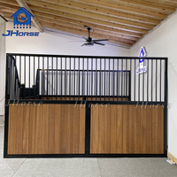 Clôture de box pour chevaux avec remplissage en bambou, kit de toilettage pour écurie, boxes de style européen, construction de box pour chevaux