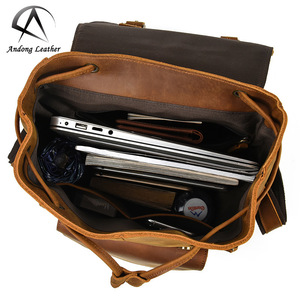 Ba Lô Cho Nam Da Bò Thật Châu Âu Thời Trang Ngoài Trời Túi Đeo Vai Thông Thường - Product Image 6