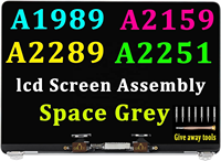 Layar 13.3" untuk MacBook Pro A1989 A2159 A2289 A2251 Perakitan Layar LCD Retina EMC 3214 3358 3301 3456 3348