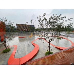 ประติมากรรมริบบิ้นสแตนเลส M96 304 ศิลปะตกแต่งภูมิทัศน์เมืองสมัยใหม่ กันน้ำ ติดตั้งบนพื้นกลางแจ้ง ทนทาน - Product Image 2