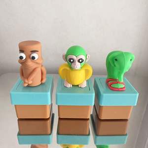 Juguete Antiestrés de Madera con Forma de Hombre, con Luz LED y Sonido, Botón de Presión, Llavero Clicker, Venta <span class=keywords><strong>al</strong></span> por Mayor de Fábrica - Product Image 2