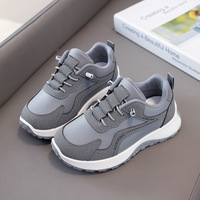 Nouvelles baskets décontractées pour garçons et filles, collection Printemps/Automne 2026, en microfibre imitation, imperméables, antidérapantes, à lacets avant, style moderne