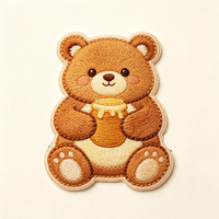 Mini Patchs Brodés Animaux Kawaii Thermocollants Auto-adhésifs Koala Panda Tigre pour Vêtements d'Enfants et Décoration de Sacs à Dos