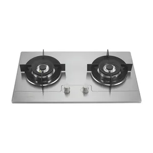Gas stove South Africa electric stainless steel built in double gas hob 2 burners gas cooktops