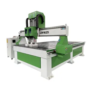 Double Axis Wood Engraving Mechanical Door Cutting Pvc Hollow Carving Process Cnc Router 1325 Engraving Machinery