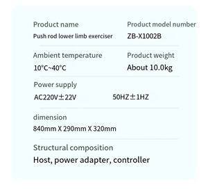 Elektrische Fernbedienung Bein Knie Schlaganfall Lähmung <span class=keywords><strong>Rehabilitation</strong></span> Trainings geräte - Product Image 5