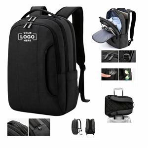 Custom Unisex Water-Resistant Expandable Softback Business <b>Backpack</b> Waterproof Laptop <b>Backpack</b> Comfortable Padding for Men Women - Product Image 1