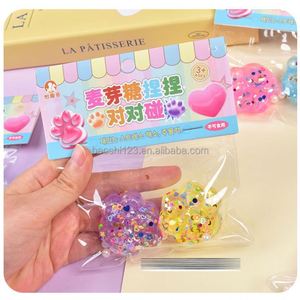 Juguete Blandito de Garra de Gato con Lentejuelas de Maltosa Aurora, Bola Antiestrés de Rebote Lento, Mini Juguete Sensorial de Garra de Gato - Product Image 3