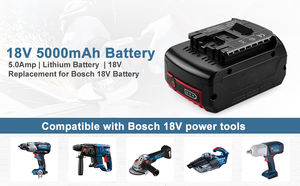 BAT610G 용 Bosch 전동 공구 교체 용 18V 리튬 이온 배터리로 업그레이드 - Product Image 6