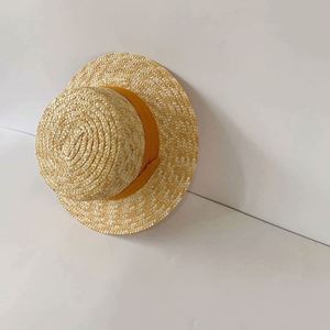 Customized School Wheat Boater <b>Hat</b> Women's <b>Straw</b> <b>Hat</b> - Product Image 5