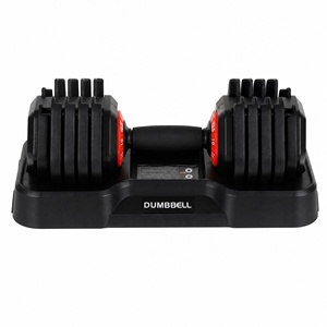 Haltère réglable gain de place 11 kg en fonte, 10 niveaux de verrouillage 1-11 kg, pour entraînement musculaire à domicile - Product Image 5