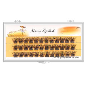 Cils en grappes synthétiques 3D multicouches DIY en gros, marque privée pour kit, cils inférieurs à pointes, sans cruauté, végétalien - Product Image 4