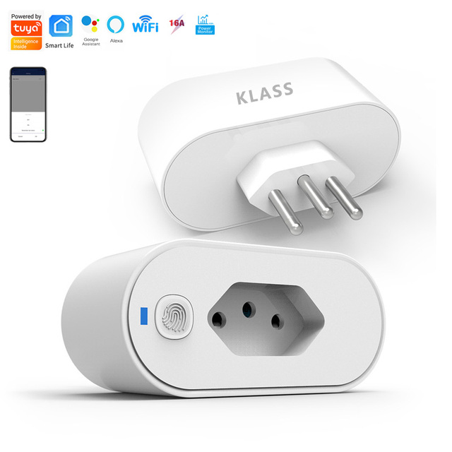 Alexa & Google Compatible Smart Wi-Fi Plug 2.4GHz 16A 1 Outlet with NFC & Remote Control Timer Function Home Smart Socket Brazil new