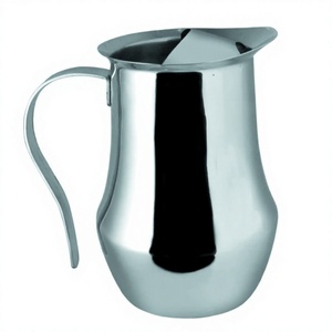 เหยือกน้ำหม้อกาแฟสแตนเลสที่มีด้ามจับยาว - Product Image 1