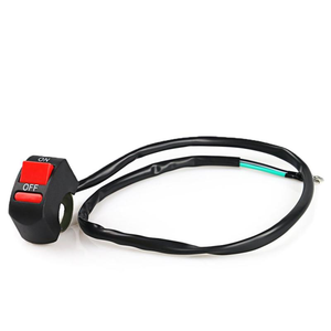 1 pièce interrupteurs de moto connecteur <span class=keywords><strong>Bullet</strong></span> interrupteurs de guidon bouton marche/arrêt connecteur interrupteur à bouton poussoir accessoires de moto - Product Image 4