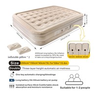 Matelas gonflable pliable en PVC au design moderne avec trou pour le ventre, idéal pour les femmes enceintes, pour la maison ou l'école