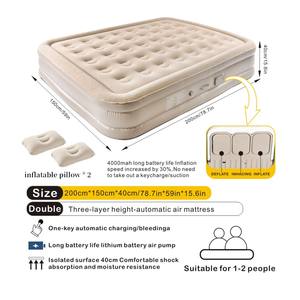 Colchón Inflable de PVC Plegable de Diseño Moderno, con Flocado, <span class=keywords><strong>para</strong></span> Mujeres <span class=keywords><strong>Embarazadas</strong></span>, con Orificio <span class=keywords><strong>para</strong></span> el Vientre, <span class=keywords><strong>para</strong></span> Muebles de Hogar o Escuela - Product Image 3