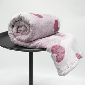 Hot Bán Màu Đỏ Trái Tim Trở Lại In Và Nhân Vật Mô Hình Thanh Lịch <span class=keywords><strong>Flannel</strong></span> Chăn Với Cắt Bền Lãng Mạn Cho Valentine - Product Image 6