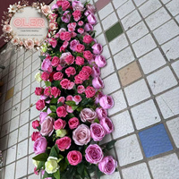 Chemin de fleurs artificielles élégantes personnalisées pour Noël ou la rentrée des centres de table de l'école