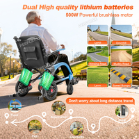 Vente chaude 2026 Fauteuil roulant électrique en fibre de carbone ultra léger 13 kg, déambulateur, fauteuil roulant manuel, 4 en 1, double batterie, 30 km