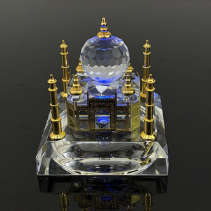 Pha Lê Mạ Vàng 24K Lên Taj Mahal Trang Trí Mô Hình MH-G0451 - Product Image 5