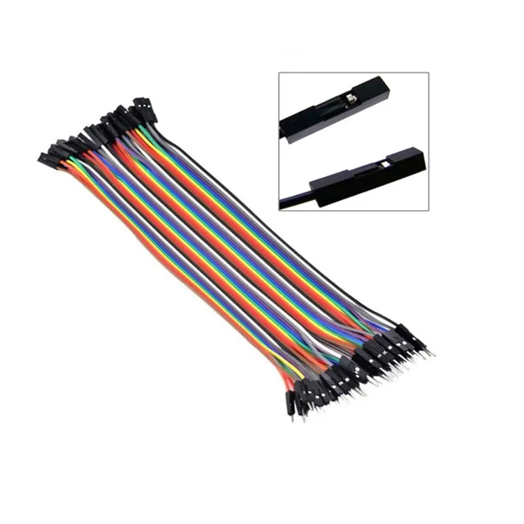 Dupont Rainbow Cable Assembly 40 pin Female to Female Wiring Harness Arduino Dupont Line Breadboard GPIO Jumper Wire WINPIN