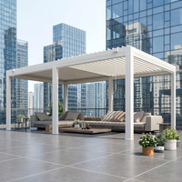Pergola moderne minimaliste en aluminium à toit réglable