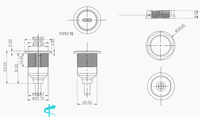 IP67 2 broches LED éclairage extérieur étanche M10 câble connecteur de fil 2A courant nominal Contacts en laiton