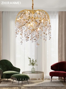 American-style <b>Light</b> Luxury Gold Chandelier Modern Unique Creative All-copper Suitable Living Room bar Counter Bedroom <b>Dining</b> - Product Image 6