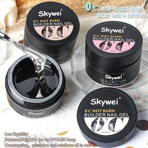 स्काईवेई नो बर्न बिल्डर नाखून एक्सटेंशन जेल रंग 30 ग्राम हेमा फ्री रेसिन कोई हीट सेल्फ लेवलिंग हार्ड जेल नाखून बिल्डर - Product Image 4
