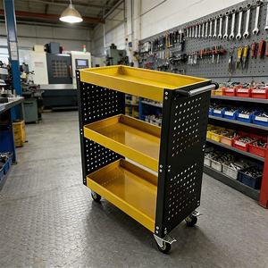 Chariot à outils à trois niveaux pour atelier de réparation automobile - Product Image 5
