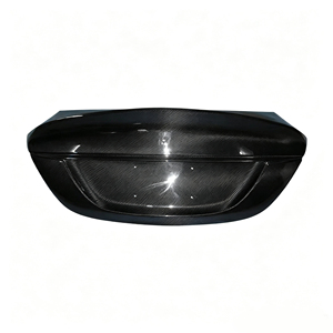 Tapa de Maletero Trasera de Fibra de Carbono Real para <span class=keywords><strong>Mercedes</strong></span> Benz Clase <span class=keywords><strong>C</strong></span> W205 Sedán C63 AMG C43 AMG C300 2015-2021, Reemplazo de la Cubierta del Maletero - Product Image 2
