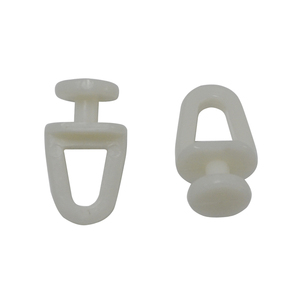 Tendina per finestra pendente ganci per tenda in plastica rulli per tendina bianca - Product Image 3