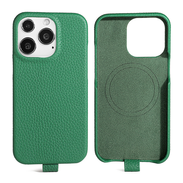 YUBO LEATHER Luxury Leather Mobile Phone Case for iPhone 14 15 16 Pro Max Genuine Leather Case