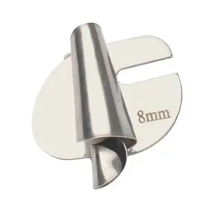 3mm-10mm Ourlet roulé en acier inoxydable pour sertir les serviettes plieuse à aiguille unique accessoires pour machines à coudre