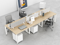 Bureau de travail moderne ouvert pour le personnel 4-6 places espace de travail MFC mobilier matériel pour le bureau ou l'école